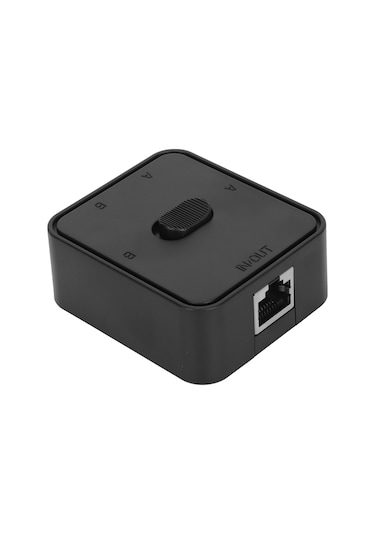 Xindoker Cat6 Rj45 2 Port Ağ Anahtarı - Gigabit Hızlı Veri Transferi - Pasif İç/dış Ağ Değiştirici - Şarj Gereksiz - Plug & Play