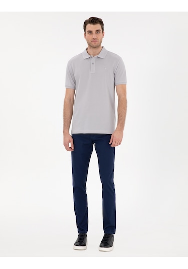 Pierre Cardin Erkek Açık Gri Tişört Basic 50302561-vr001 Açik Gri