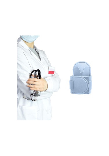 Suntek Stetoskop Kalça Tutucu Taşınabilir Düzenleyici Pu Deri Açık Mavi
