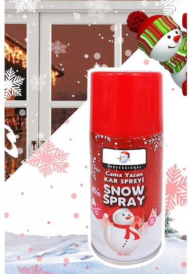 Kar Spreyi Cama Yazı Yazma Yılbaşı Ağacı Süsleme Spreyi 150 Ml