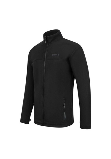 2as Chestert Erkek Tam Fermuarlı İnce Polar Sweatshırt Siyah 2aschestfbm24-0924 Siyah
