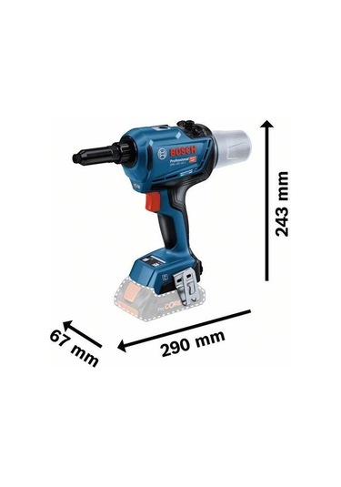 Bosch Grg 18v-16 Tek Akülü Perçin Makinası 8 Amper Bez Çantalı