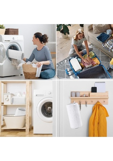 Didadodo Ayakkabı Yıkama Çantası, Yeniden Kullanılabilir Leke Temizleme Beyaz Beyaz