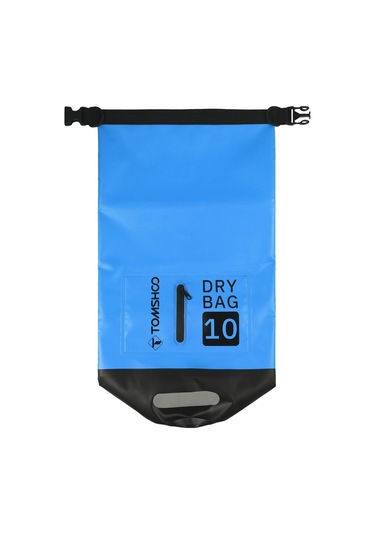 Siyah Tomshoo Su Geçirmez Kuru Çanta 10l/20l Roll-top Kuru Çanta Sırt Çantası Seyahat İçin Su Geçirmez Telefon Kılıfı İle 20 Litre