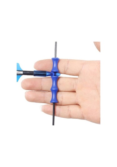 2 Çift Bowstring Parmak Koruyucular Yumuşak Silikon Okçuluk Olimpik Parmak Koruma Hızlı Ribaund Güvenli Ok Konumlandırma Okçuluk Rulo