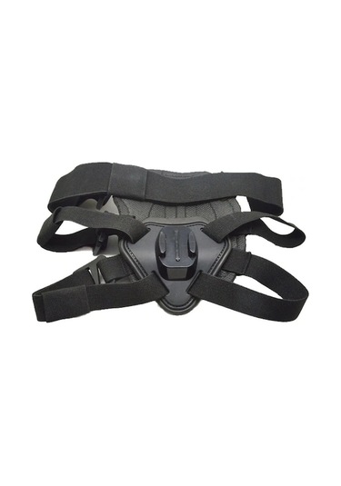 Pazly Köpek Göğüs Kayışı - Gopro Hero Uyumlu, Ayarlanabilir Spor Kamera Aksesuarı, Siyah, 7-54 Kg Köpeklere Uygun