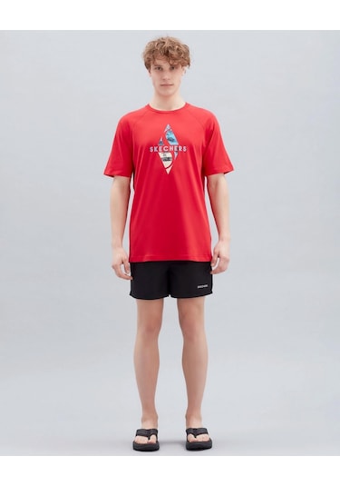 Skechers Swimwear M 5 Inch Swimshort Erkek Siyah Deniz Şortu S211654-001