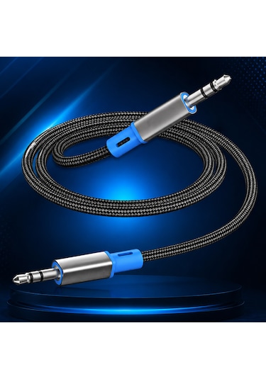 Aux Kablo 3.5mm Audio Kablosu Telefon, Tablet, Laptop Ve Araç İçin Ses Kablosu 100 Cm