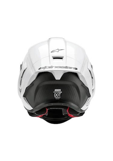 Alpinestars Supertech R10 Carbon Spor Motosiklet Kaskı Beyaz Siyahh