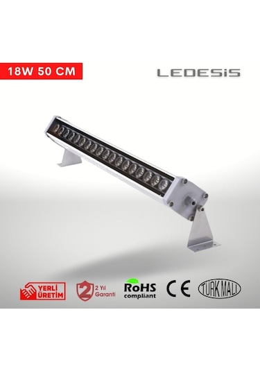 Ledesis Turkuaz Wallwasher Duvar Boyama 50 Cm 18w