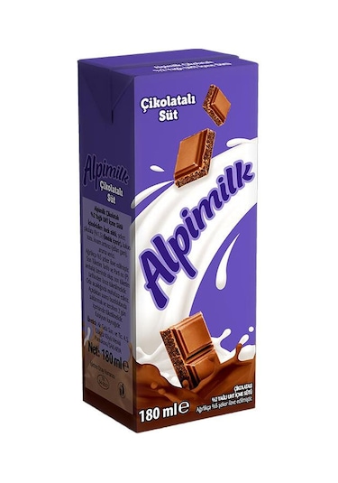 Alpimilk Çikolatalı Süt 180 Ml X 24 Adet