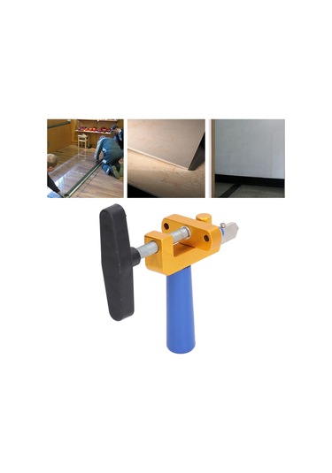 Folinda Tungsten Çelik Cam Seramik Kesici, Ergonomik Tutamaklı Entegre Tasarım, Ev Tamiri İçin Çok Amaçlı, 2 Kesici Ucu Ve 4 Yastık İle