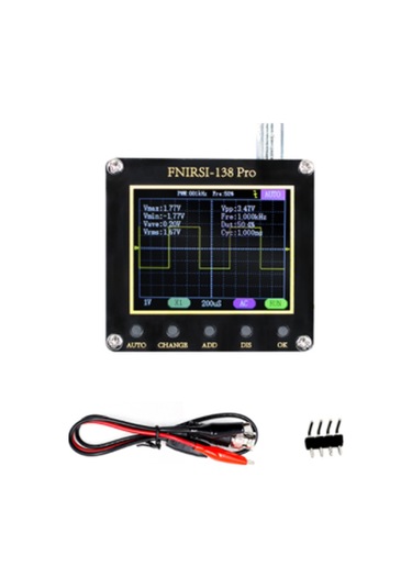 Mufunye Fnırsı 138pro El Tipi Dijital Osiloskop - 2.4" Ekran, Tek Tuşlu Otomatik Ayar, Pwm Kare Dalga Çıkışı, Üç Tetik Modu Pil Yok