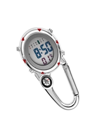 Pazly Dağ Tırmanışı Saati Çok Fonksiyonlu Paslanmaz Çelik Kancalı Kırmızı Saat Çok Renkli