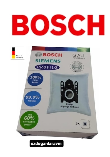 Bosch Uyumlu Prosilence - Proanimal Süpürge Toz Torbası 10 Adet