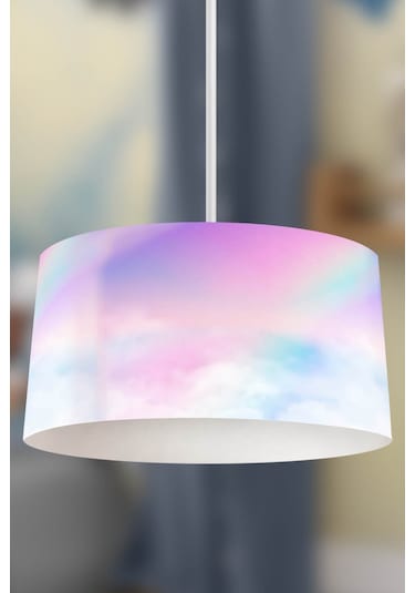 Gökkuşağı Ve Bulutlar Çocuk Odası Sarkıt Avize