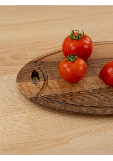 Ahşap Elips Kesme & Sunum Tahtası