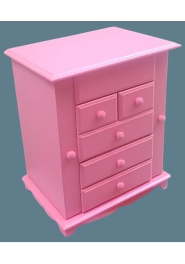 Hobi Takı Kutu Makyaj Şifonyer 90389 Model 9çekmece Parlak Pembe Ahşap Mdf Elyapım Hobi Takı Kutu Makyaj Şifonyer 90389 Model 9çekmece Parlak Pembe Ahşap Mdf Elyapım