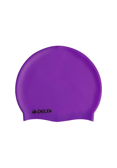 Delta Silikon Bone Deluxe Yüzücü Havuz ve Deniz Bonesi Düz Renk Koyu Mor Çok Renkli