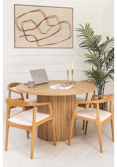 Helsinki Antrasit C Model Bohem Siyah Ahşap Sandalye