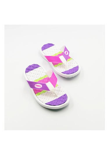 Çocuk Parmak Arası Terlik Masaj Tabanlı Çocuk Terlik Mor