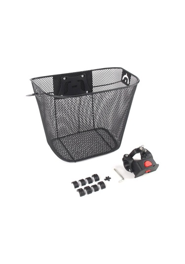 Dinosaurs Dağ Bisikleti Sepeti Sepeti Demir Net Sepet Sepeti Hızlı Bırakma Taşınabilir Sepet Altın