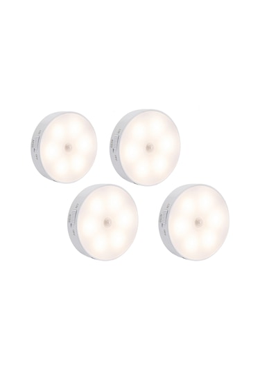 Unichrome PIR Hareket Sensörlü USB Şarj Edilebilir Dolap İçi Lamba 4 Adet