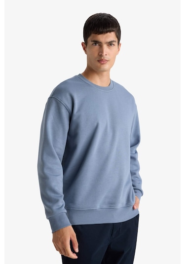 Defacto Relax Fit Bisiklet Yaka Kalın İçi Yumuşak Tüylü Basic Düz Sweatshirt T5139az25augr171 Gri Defacto Relax Fit Bisiklet Yaka Kalın İçi Yumuşak Tüylü Basic Düz Sweatshirt T5139az25augr171 Gri