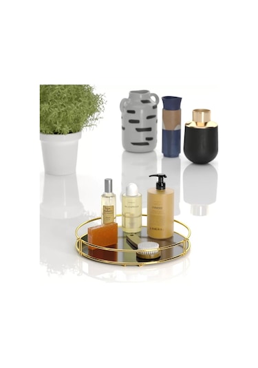 Tekno Tel Eg-212 Tek Katlı Banyo Aksesuar Sunum Rafı Altın