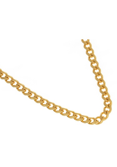 Erkek 4 Mm Gold Renk Çelik Zincir Gold