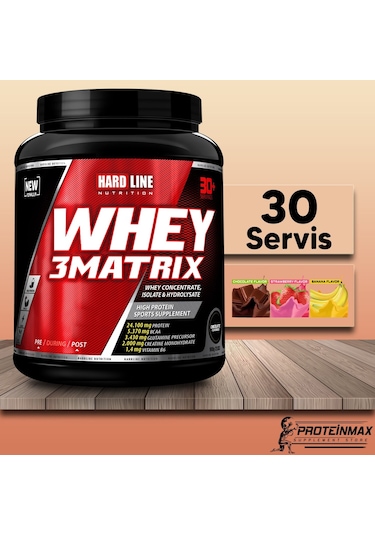 Hardline Whey 3 Matrix 908 Gram - Protein Tozu