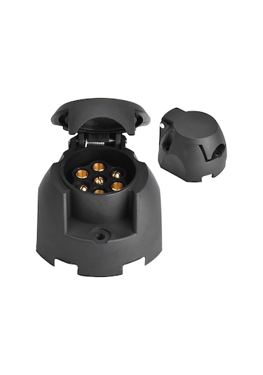 Geeroyoo 12v 7 Çekirdekli Sırt Çekici Soketi - Su Geçirmez, Dayanıklı - Ticari Araç, Kamyon, Çekici İçin