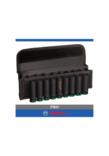 Bosch Pro 1/2" 10-19 Mm Uzun Havalı Lokma Takımı 9 Prç 2608003039