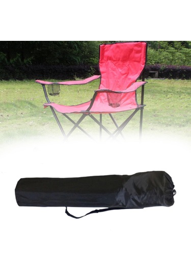 Homyl Açık Yürüyüş Piknik Için Kamp Sandalye Çanta Siyah Siyah Çok Renkli