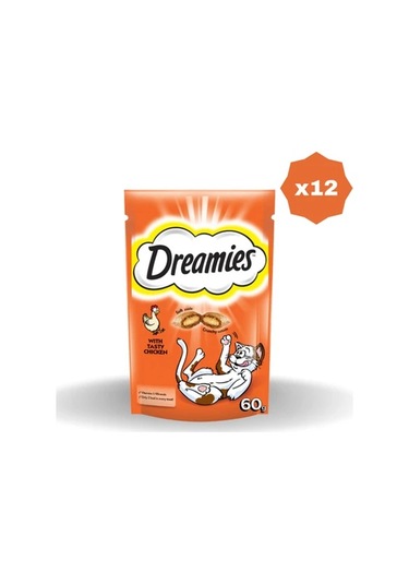 Dreamies Kedi Ödül Maması Tavuklu 60 Gr - 12 Adet