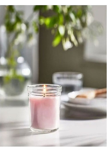 Lugnare Bardakta Yasemin Kokulu Mum Pembe 20 Saat Yasemin