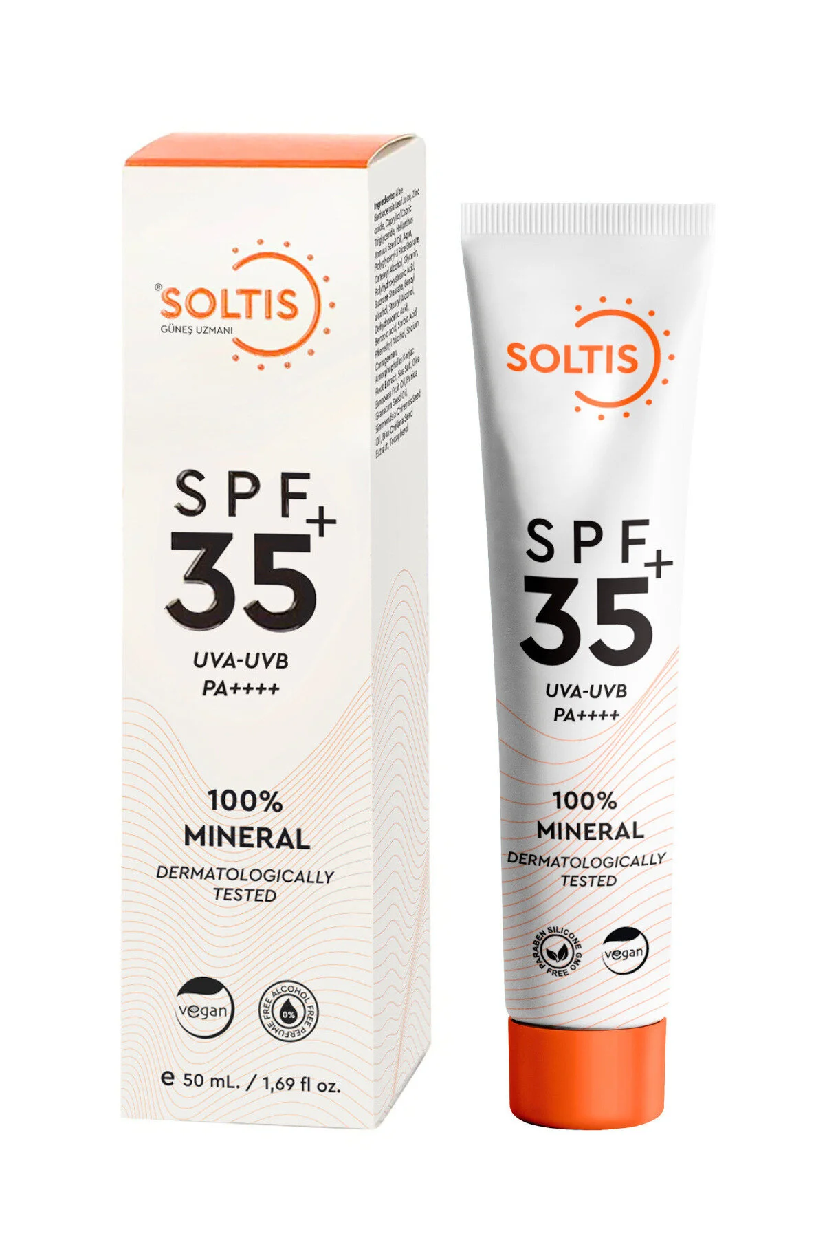 Soltis % 100 Mineral Güneş Koruyucu Krem Spf 35+ Pa++++ , 50 Ml