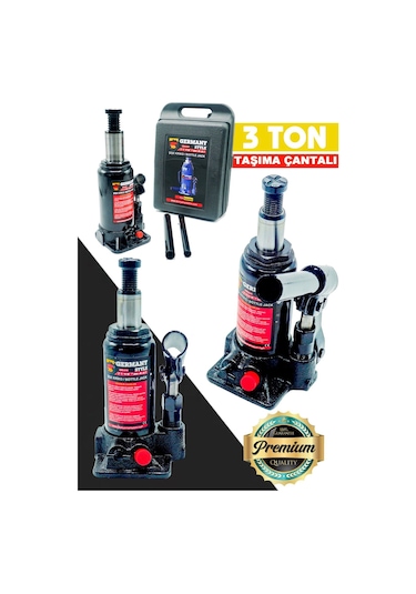 Germany Style Titanium Pro Black 3 Ton Hidrolik Araba Karavan Oto