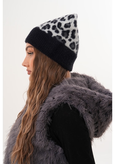 Ritagarcia Premium Soft Lepar Bere Siyah-beyaz Leopar