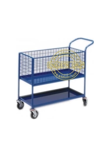 Endüstri Grup - Tel Sepetli Tekerlekli Malzeme Toplama Arabası