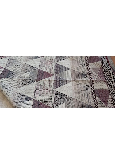 Keops Desen Serme Halı Örtüsü, Halı Koruyucu, Çok Amaçlı Pike, Savan Bordo