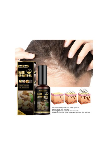 Güney Ay Saç Büyüme Spreyi Saç Dökülmesi Serumu Tedavisi Sprey Nemlendirici Onarım Tedavisi Saç Büyüme Sıvısı 50 Ml Dropshipping