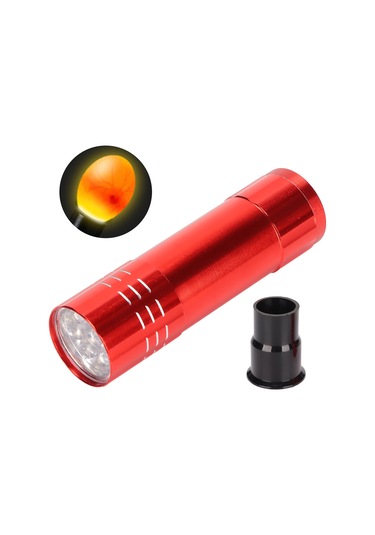 Moveevo Küçük Metal Plastiği Led Soğuk Işık Yumurta Test Cihazı - Kuluçka Gözlem Aleti Pil Dahil Değil