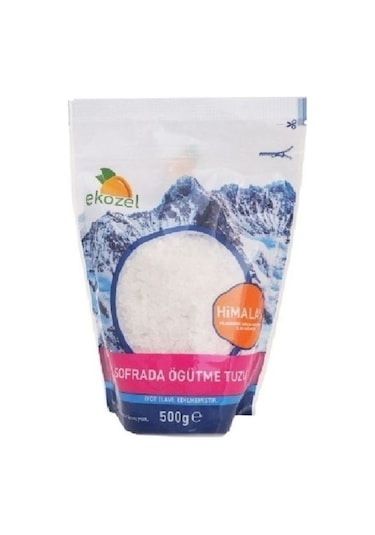 Ekozel Sofrada Öğütme Himalaya Tuzu Kalın Beyaz 500 G