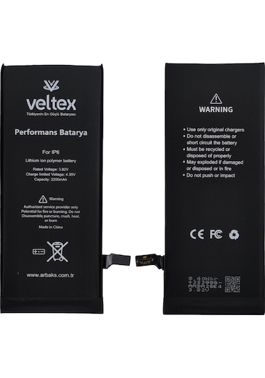 Teknonet Apple Uyumlu iPhone 6  Veltex 2200 Mah Batarya