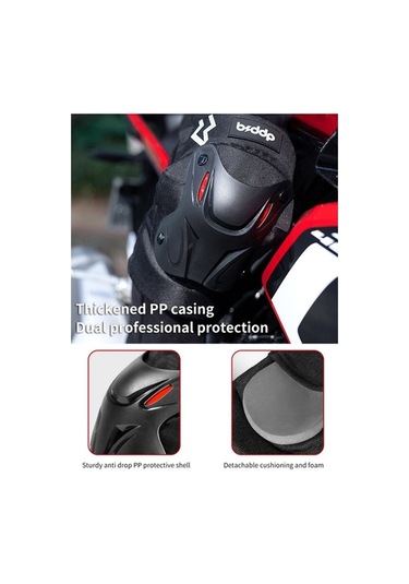 Bsddp Motosiklet Dizlik 4 Parça Set, Dirsek Diz Koruması, Yansıtıcı Gözler, Rahat Nefes Alabilir. Sarı Sarı