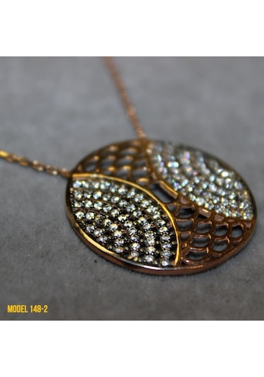 Osmanlı Motif Yuvarlak Kolye (407360813)