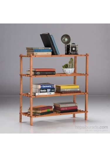 Çok Amaçlı Portatif 4 Katlı Ahşap Raf Diğer