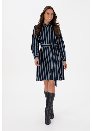 U.s. Polo Assn. Kadın Lacivert Elbise Dokuma 50316604-vr033 Lacivert