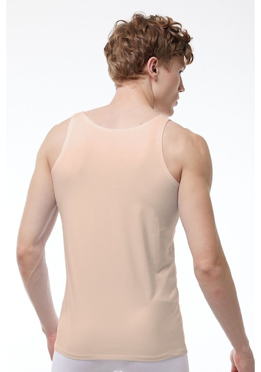 Malabadi Görünmez Atlet Erkek 3 Adet Siyah Beyaz Ten Rengi Ince Askılı Iz Yapmayan Modal Atlet 3m013 Siyah-beyaz-ten Rengi